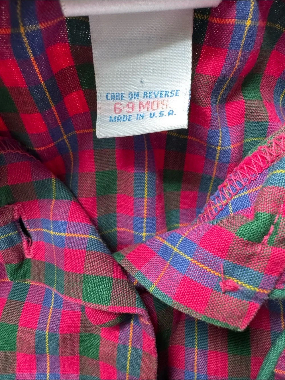 Vintage OshKosh Baby B’Gosh Bubble Romper - Plaid